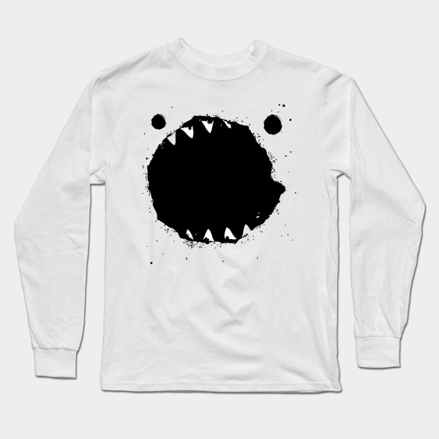 Hungry monster Long Sleeve T-Shirt by VALENTINA BROSTEAN